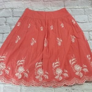 💚Monsoon Women's Pleated Cotton Skirt size 8